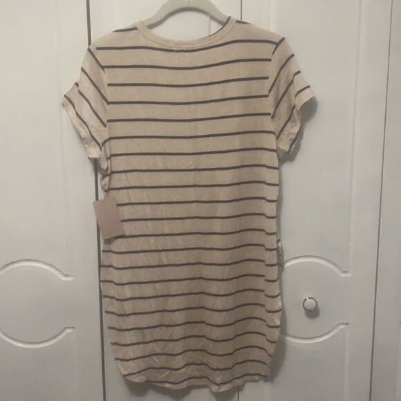 NWT Love J Striped Tee Shirt Tunic Too size Large - Picture 7 of 9